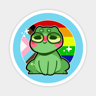 pride frog- Progress Flag Variant Magnet